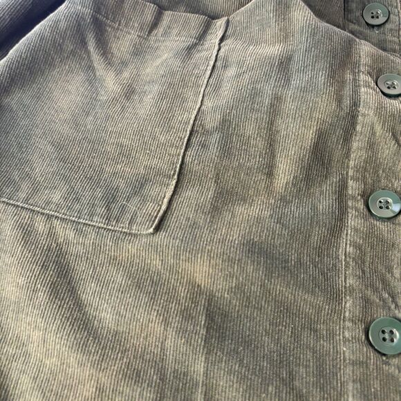 The Vermont Country Store Women’s S Corduroy Green Jumper Dress FLAWED - Picture 9 of 14